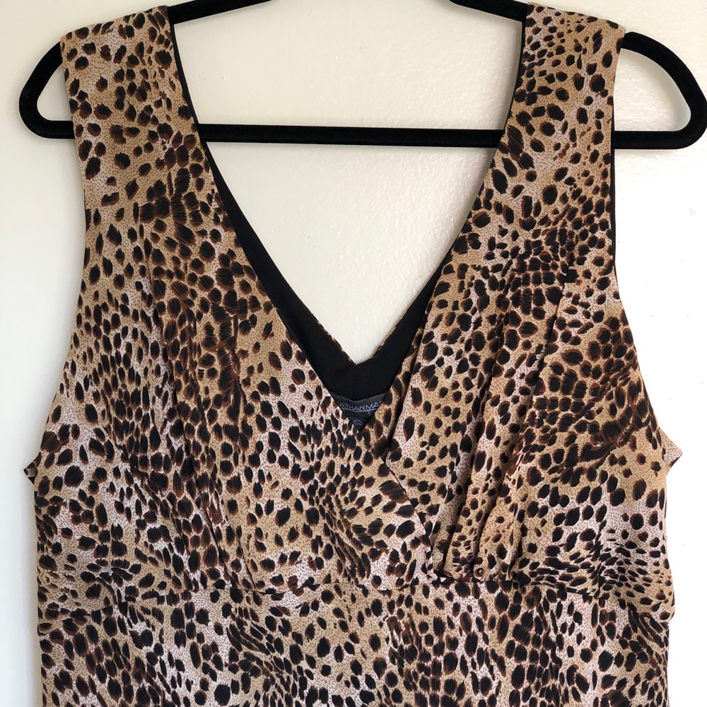 Leopard print mermaid style dress